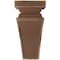 Ekena Millwork 7"W x 7 3/4"D x 14"H Jumbo Nevio Wood Vintage Decor Corbel, Weathered Brown CORWD07X07X14NEBR - alternate 2